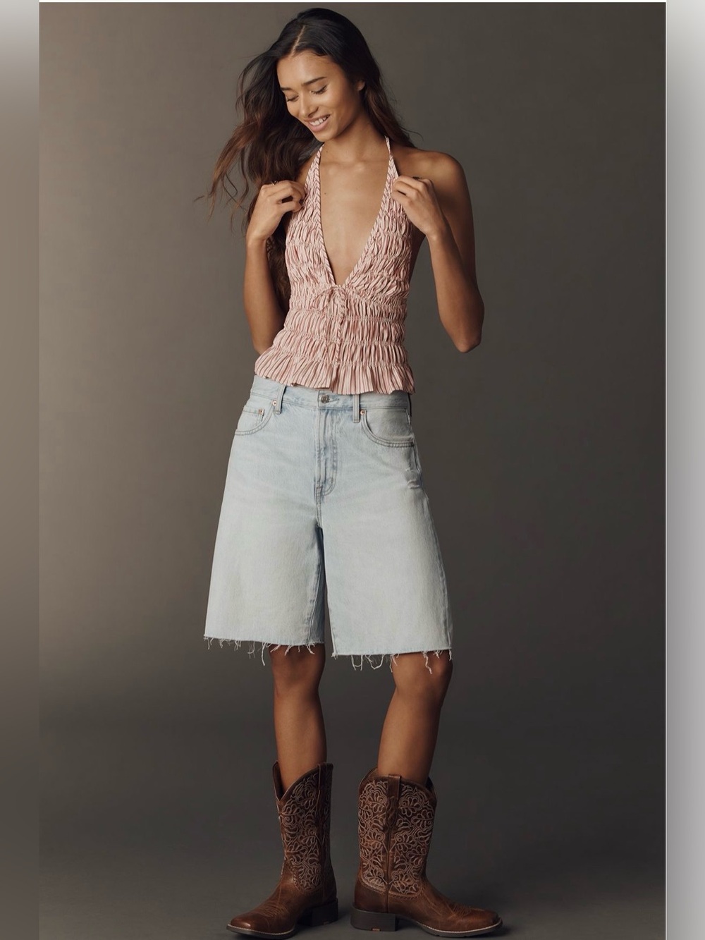 Pistola Nolan Relaxed Denim Shorts Postcards